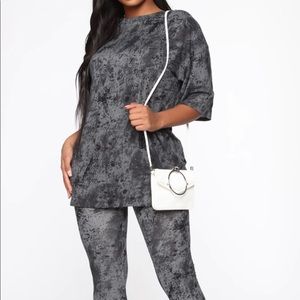 Grey legging matching set